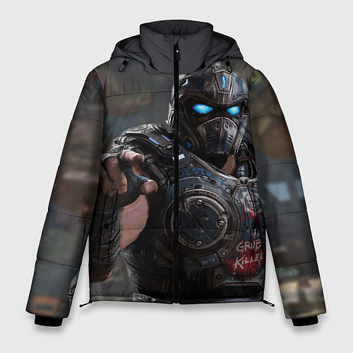 Мужская зимняя куртка Gears of war Клейтон Кармайн / 3D-Черный – фото 1