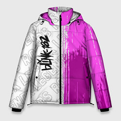 Куртка зимняя мужская Blink 182 rock legends: по-вертикали, цвет: 3D-черный