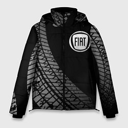 Куртка зимняя мужская Fiat tire tracks, цвет: 3D-черный