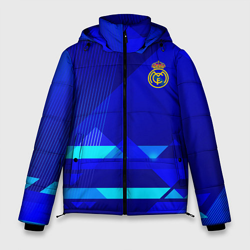 Мужская зимняя куртка Реал Мадрид фк эмблема / 3D-Черный – фото 1