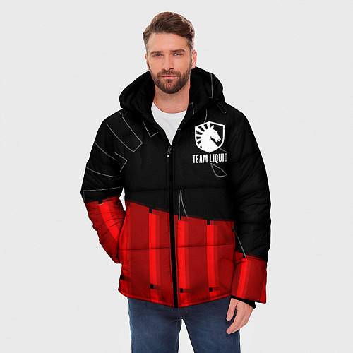 Мужская зимняя куртка Форма Team Liquid red / 3D-Светло-серый – фото 3
