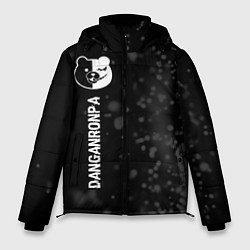 Куртка зимняя мужская Danganronpa glitch на темном фоне: по-вертикали, цвет: 3D-черный