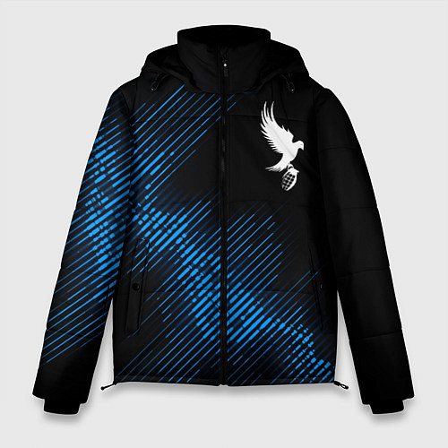 Мужская зимняя куртка Hollywood Undead звуковая волна / 3D-Черный – фото 1