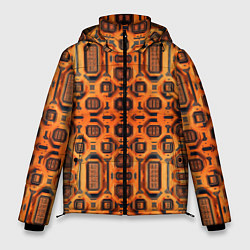 Куртка зимняя мужская Оранжевый киберпанк, цвет: 3D-черный