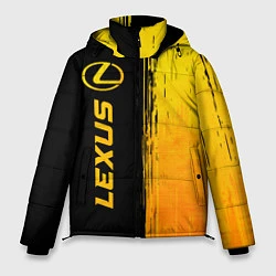 Куртка зимняя мужская Lexus - gold gradient: по-вертикали, цвет: 3D-черный