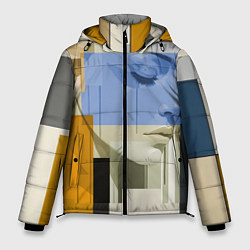 Куртка зимняя мужская Незнакомка в квадрате, цвет: 3D-светло-серый