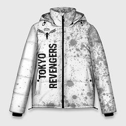 Куртка зимняя мужская Tokyo Revengers glitch на светлом фоне: по-вертика, цвет: 3D-черный