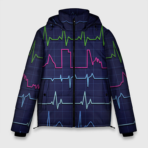 Мужская зимняя куртка Color pulse / 3D-Черный – фото 1