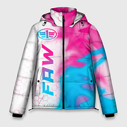 Мужская зимняя куртка FAW neon gradient style: по-вертикали