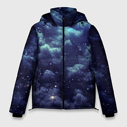 Куртка зимняя мужская Звездная ночь - нейросеть, цвет: 3D-черный