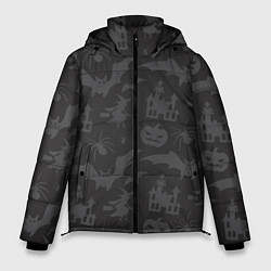 Куртка зимняя мужская Night halloween, цвет: 3D-черный