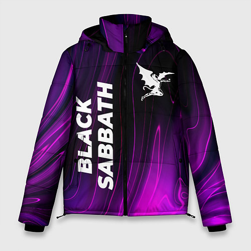 Мужская зимняя куртка Black Sabbath violet plasma / 3D-Черный – фото 1