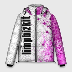 Куртка зимняя мужская Limp Bizkit rock legends: по-вертикали, цвет: 3D-черный