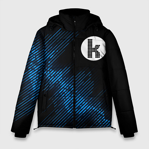 Мужская зимняя куртка The Killers звуковая волна / 3D-Черный – фото 1