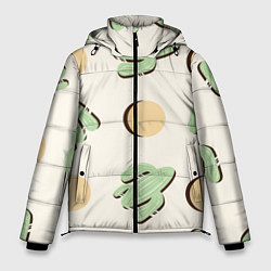 Куртка зимняя мужская Пустынный кактус, цвет: 3D-черный
