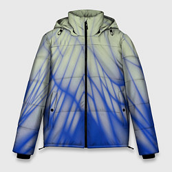 Куртка зимняя мужская Лучи - неоновый синий - Хуф и Ся, цвет: 3D-черный