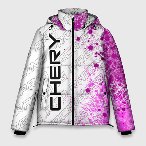 Мужская зимняя куртка Chery pro racing: по-вертикали / 3D-Черный – фото 1
