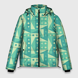 Куртка зимняя мужская Green geometry, цвет: 3D-красный