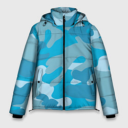 Куртка зимняя мужская Камуфляж военный синий, цвет: 3D-светло-серый