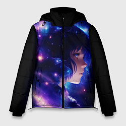 Куртка зимняя мужская Космическая женщина, цвет: 3D-светло-серый