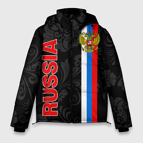 Мужская зимняя куртка Russia black style / 3D-Черный – фото 1