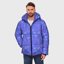 Куртка зимняя мужская Морской паттерн, цвет: 3D-красный — фото 2