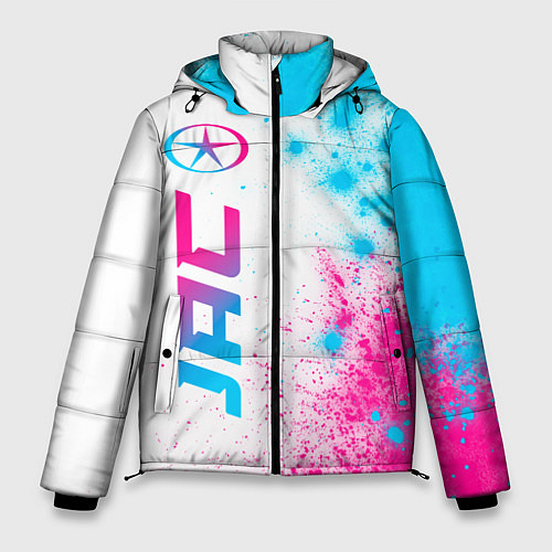 Мужская зимняя куртка JAC neon gradient style: по-вертикали / 3D-Черный – фото 1