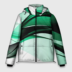 Куртка зимняя мужская White green black, цвет: 3D-красный