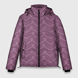 Куртка зимняя мужская Вензель на лавандовом, цвет: 3D-светло-серый