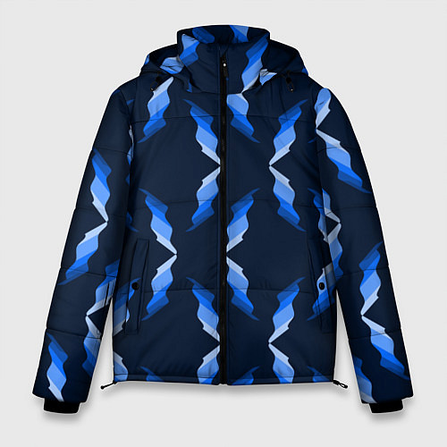 Мужская зимняя куртка Синяя ночь / 3D-Черный – фото 1
