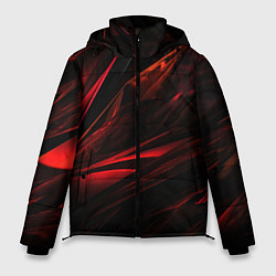 Куртка зимняя мужская Black red background, цвет: 3D-красный