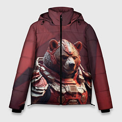 Куртка зимняя мужская Бронированный медведь, цвет: 3D-черный