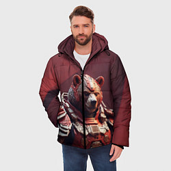 Куртка зимняя мужская Бронированный медведь, цвет: 3D-светло-серый — фото 2