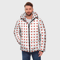 Куртка зимняя мужская Сердце эмодзи, цвет: 3D-светло-серый — фото 2