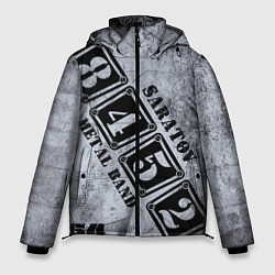 Куртка зимняя мужская 8452 metal band Саратов, цвет: 3D-черный