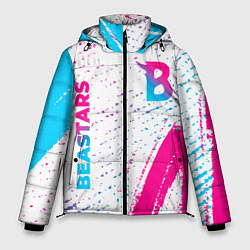 Мужская зимняя куртка Beastars neon gradient style: надпись, символ