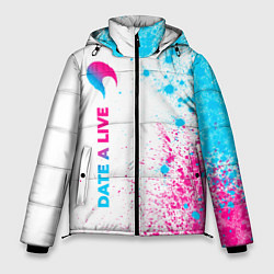 Куртка зимняя мужская Date A Live neon gradient style: по-вертикали, цвет: 3D-черный