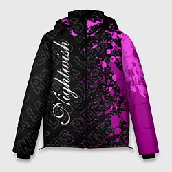 Куртка зимняя мужская Nightwish rock legends: по-вертикали, цвет: 3D-черный
