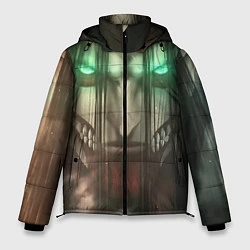 Куртка зимняя мужская Атака Титанов Eren Yaeger, цвет: 3D-светло-серый