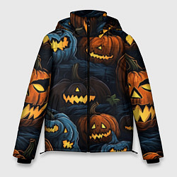 Куртка зимняя мужская Хэллоуин life, цвет: 3D-светло-серый