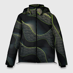 Куртка зимняя мужская Объемная темная текстура, цвет: 3D-светло-серый