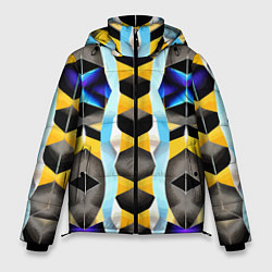 Куртка зимняя мужская Vanguard geometric pattern - neural network, цвет: 3D-черный