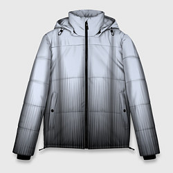 Куртка зимняя мужская Черный полосатый градиент, цвет: 3D-черный
