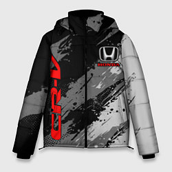 Куртка зимняя мужская Honda cr-v - Монохром, цвет: 3D-светло-серый