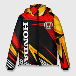 Куртка зимняя мужская Honda - красный и оранжевый, цвет: 3D-черный
