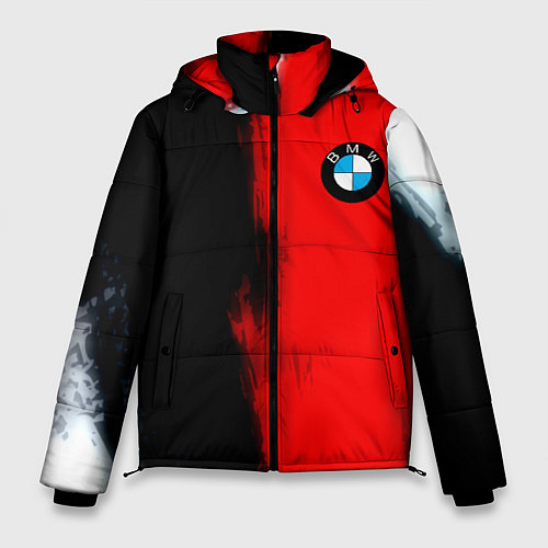 Мужская зимняя куртка Bmw sport colors / 3D-Черный – фото 1