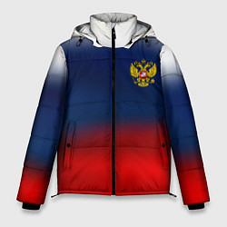 Куртка зимняя мужская Символика России герб, цвет: 3D-красный
