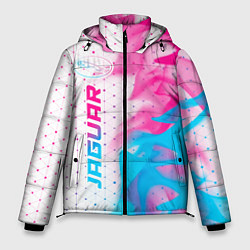 Мужская зимняя куртка Jaguar neon gradient style: по-вертикали