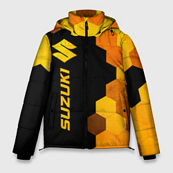 Куртка зимняя мужская Suzuki - gold gradient: по-вертикали, цвет: 3D-черный