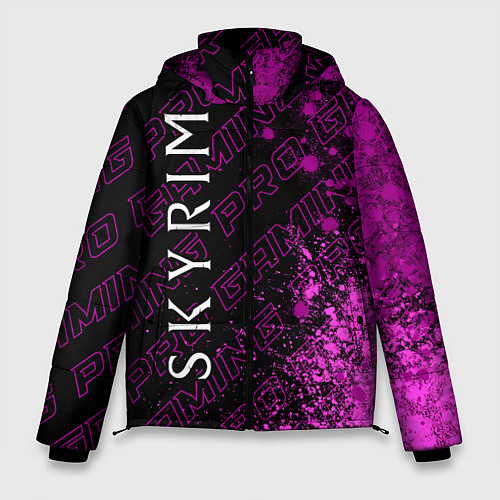Мужская зимняя куртка Skyrim pro gaming: по-вертикали / 3D-Черный – фото 1